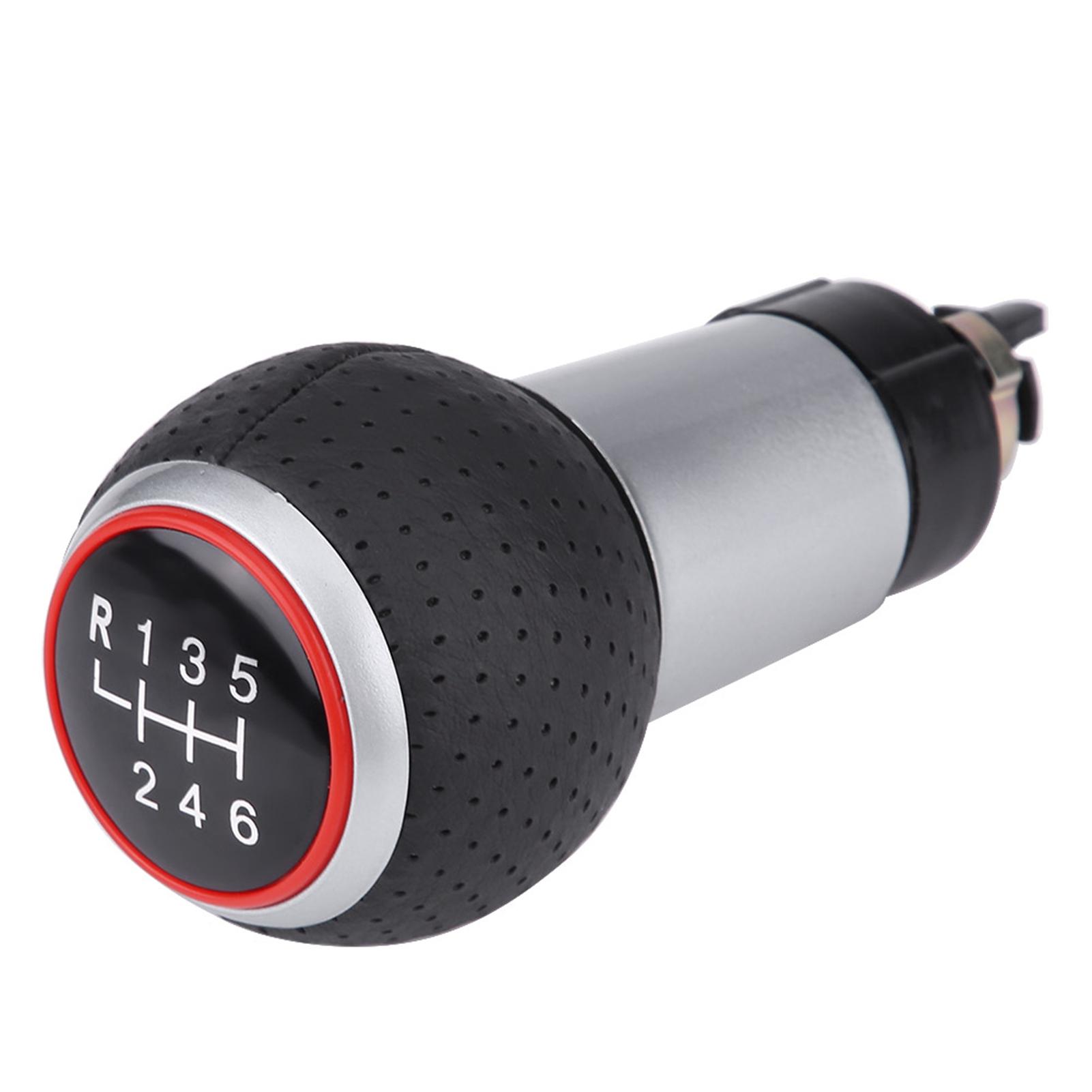 Autohandleiding 6-traps Versnellingspookknop voor S4 B8 8K 8T 8R 2007-2015 Rood