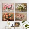 Vintage Klassisches Stillleben Blumen Vase Blumenarrangement Poster Leinwandmalerei Druck Kunst Bild Heimzimmer Wanddekor Geschenk
