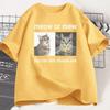 Meow or Mew You Can Only Choose One Meme T-Shirt Funny Silly Cat Humor T Shirt Men Women Harajuku Casual Short Sleeve Tee
