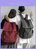 Minimalist Oxford Cloth Backpack For Travel With Feature For Unisex Casual Use