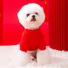 Hund Neujahrspullover Chinesisches Neujahr Löwentanz dreidimensionaler Rucksack Teddy Bigbear Neujahrsfeier zweibeinige Haustierkleidung