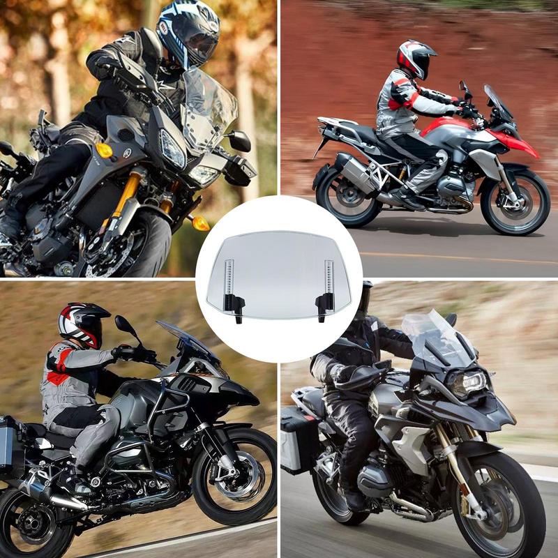Windscreen Replacement Refitting Accessories Adjustable Windshield Replacement Flexible Motorcycle Wind Deflector