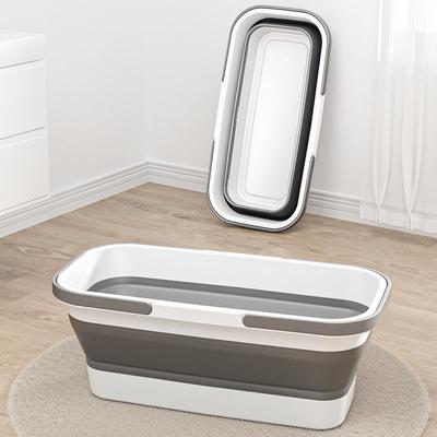 Portable Multipurpose Folding Mop Bucket: Household Crevice Storage, Handheld Plastic Rectangular Bucket