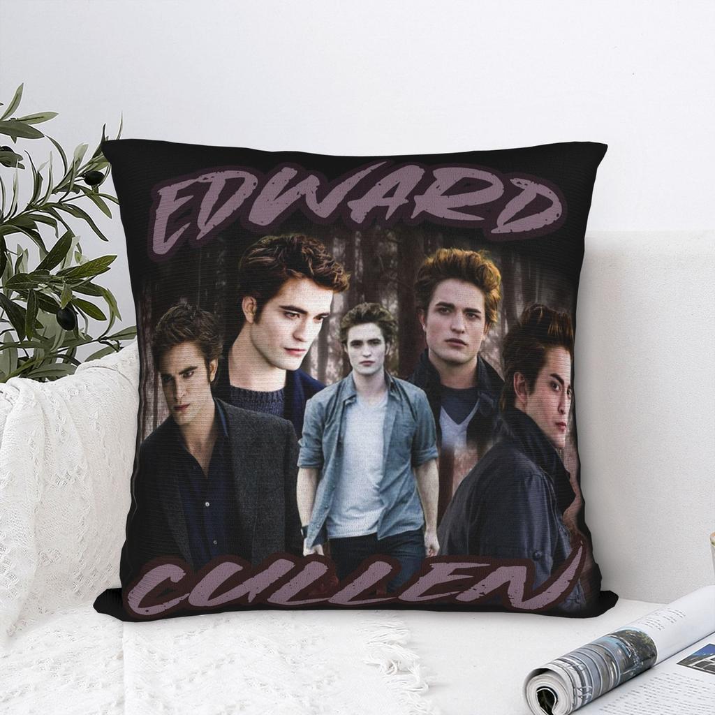 Twilight Movie Edward Cullen Pillowcase Soft Polyester Cushion Cover Decoration Pillow Case Cover Home Zipper 40*40cm