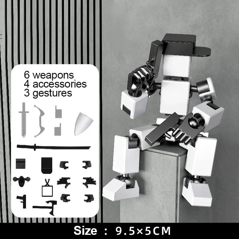 High-Standard Creative Multi-Jointed First-Class Movable First-Class Shapeshift Mechanical Machine Top-Grade 3D Premium-Quality Printed белый