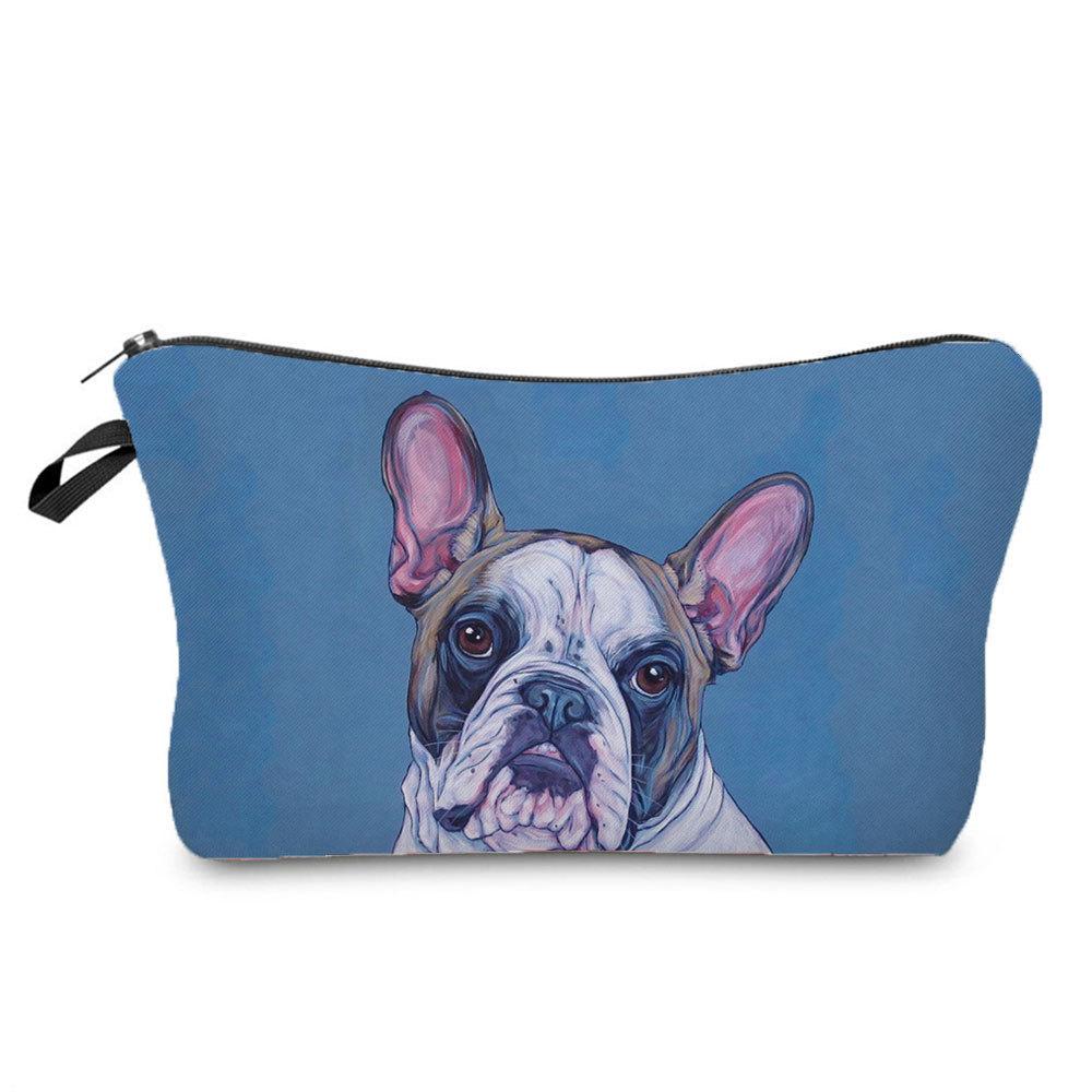 Women Dog Print Cosmetic Bag Toiletries Organize Travel Storage Case 6773