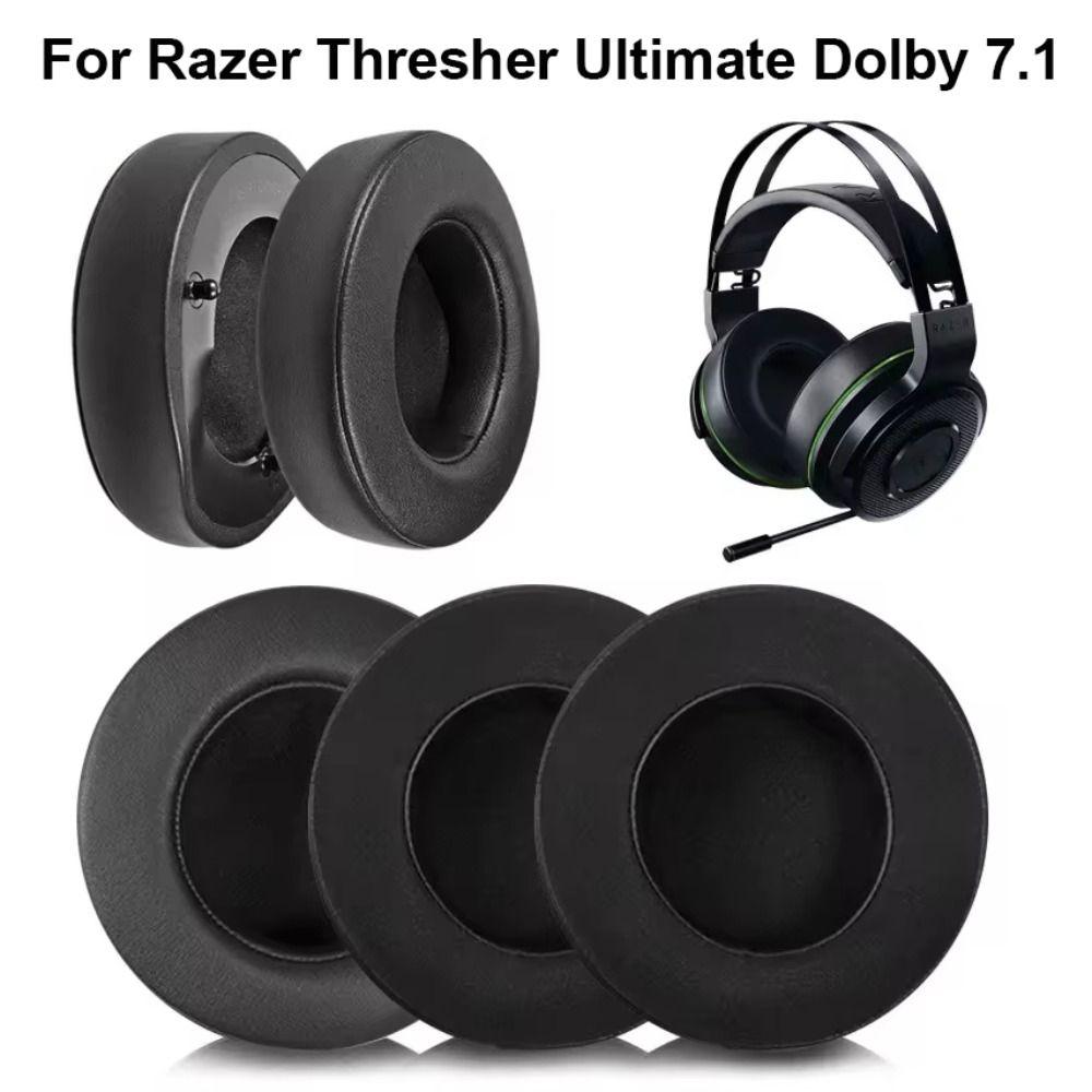 2Pcs Foam Sponge Ear Pads Earpads Headset Replacement Ear Cushion Headphone Earmuff for Razer Thresher Ultimate Dolby 7.1