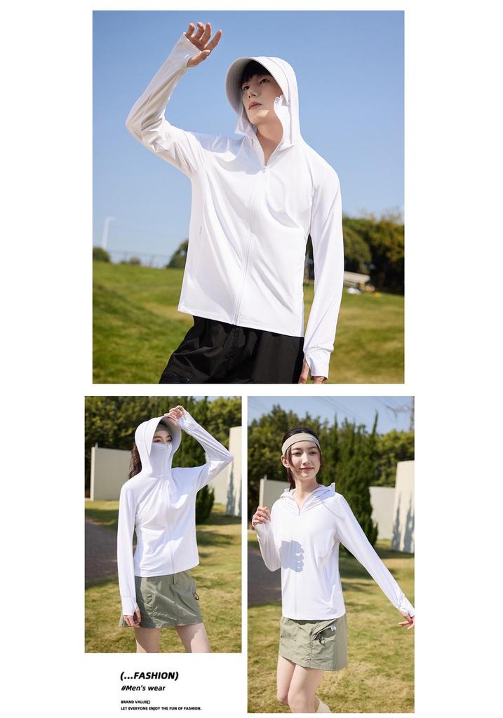 UPF50+ Ice Silk Sun Jacket: Lightweight, Breathable, UV Protection for Men & Women