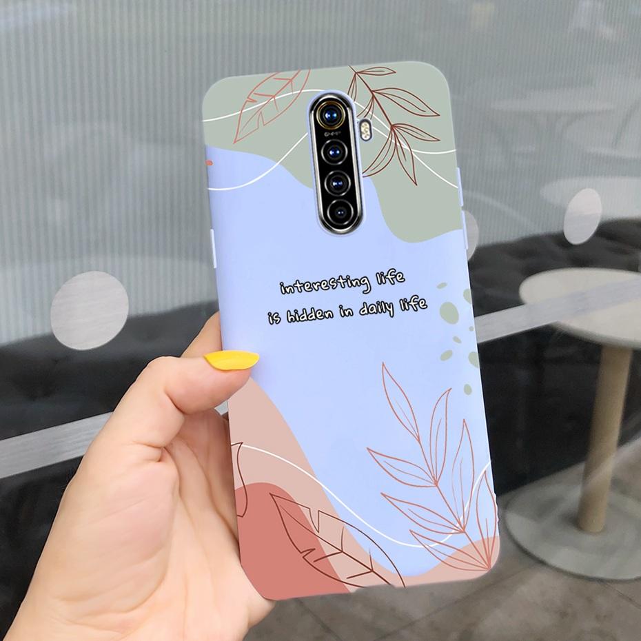 For Realme X2 Pro Phone Case Realme XT X2 Lovely Printing Candy Color Silicone Back Cover For RealmeX2 X 2 Pro XT Soft TPU Coque