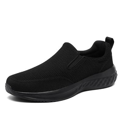 Brand Design Comfort Slip-on Casual Sneakers Thick Soles Cushioned Mesh Shoes Breathable Outdoor Walking Travelling Driving