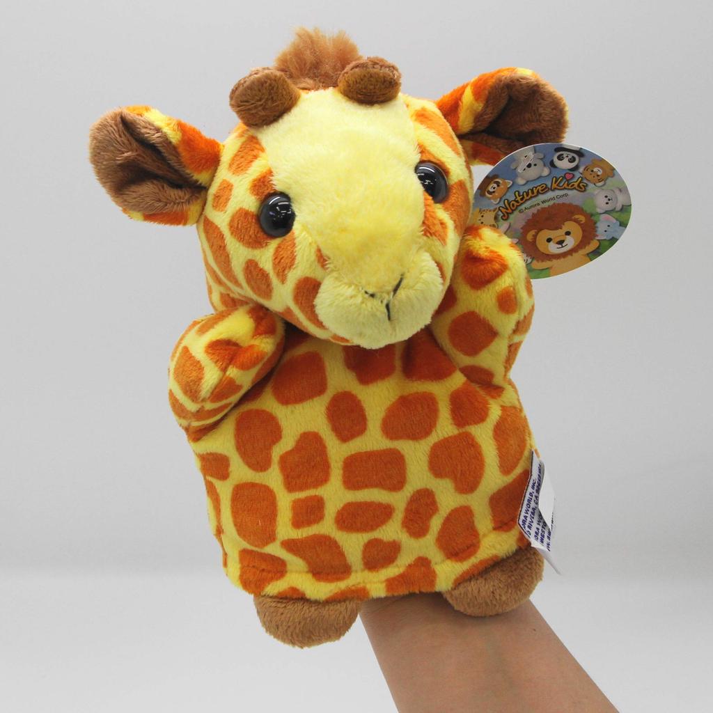 Aurora World Plush Hand Puppet Giraffe