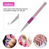 Nail Art Pen Brushes Nail Gel Polish Painting Drawing Line Stripe Flower Design 5Pcs 7/9/11/15/20mm