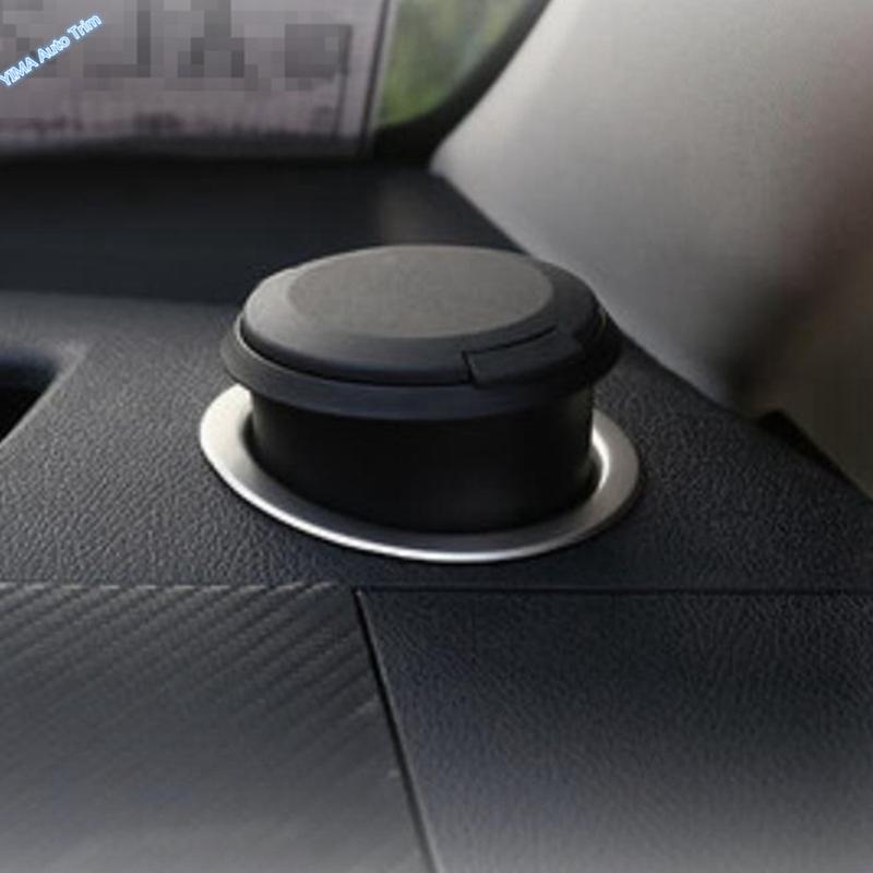 Matte Auto Dashboard Water Cup Holder Decor Ring Cover Trim For Mercedes Benz Vito W447 2014 - Stainless Steel Accessories