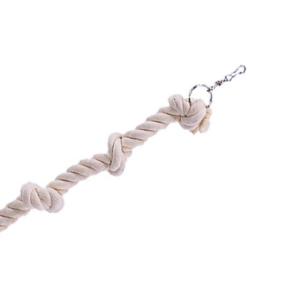 Bird Chew Toys Hanging Parrot Climbing Toy Cotton Rope with Knots Swing Toy Cage Accessories for Small and Medium Bird