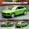 Porsche Macan S 2019 City SUV Simulation Diecast & Toy Vehicles Pull Back Car RMZ City 1:36 Alloy Model Gifts For Children