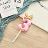 1PC Digital Birthday Wedding Party Cupcake Decor Bowknot Princess Number Candles Cute