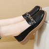 Women's Flats Loafers Driving Moccasins Casual Black Slip on Business Office Shoes Minimalist Shoes for Mother Large Size