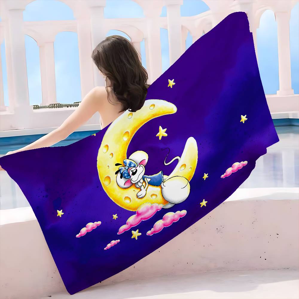 Popular Character D-Diddl Microfiber Beach Towel Absorbent Quick Dry Soft Yoga Swimming Resort Mountain Climbing Towel