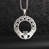 Stainless Steel Jewish Hebrew Tetragrammaton Wicca Pentagram Pendant Necklace Israeli Religious Amulet Jewelry