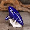 Ocarina,12 Tones Alto C Ceramic Ocarina Musical Instrument with Song Book Neck String Neck Cord Carry Bag