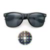 3D Heart Effect Diffraction Glasses Women Sunglasses Rectangle Rainbow Kaleidoscope Festival Party Style Eyewear Clear/Gray Lens