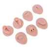 7pcs Silicone Body Parts Tongue Mouth Nose Eye Navel Ear Model Soft Practice Body Parts Kit