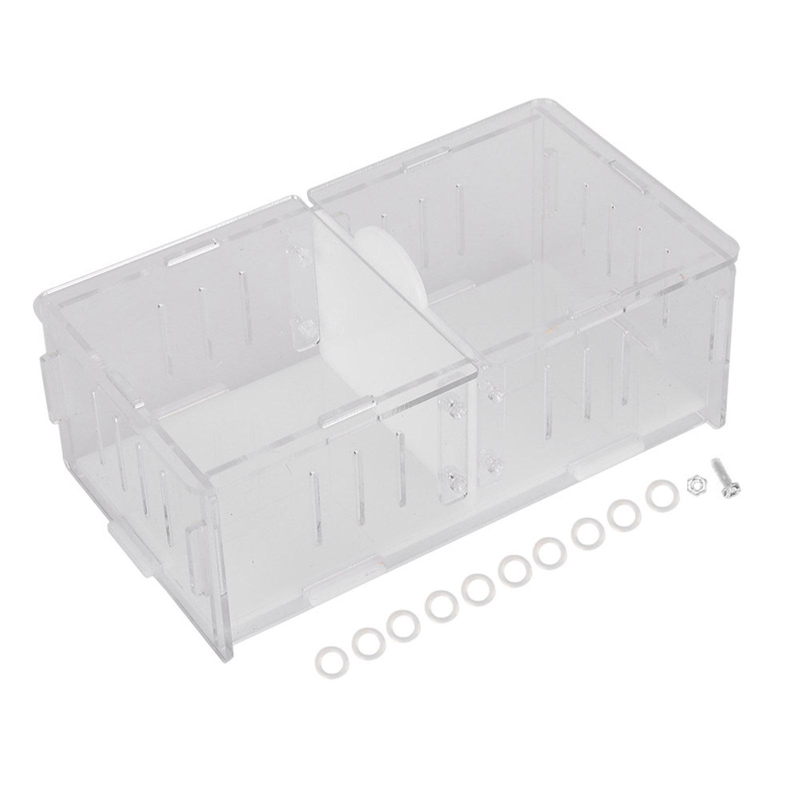 Акриловая коробка для разведения рептилий, коробка для кормления насекомых, ландшафтный дизайн для борьбы со сверчками