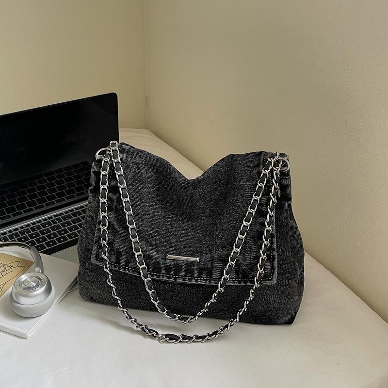 Denim Bag Chains Crossbody Bag Women's Shoulder Bag