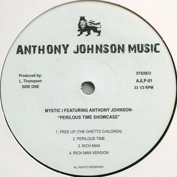 LP Record MYSTIC I ANTHONY JOHNSON  Perilous Time Showcase Plane Sleev AJLP01 Anthony Johnson 1979 UK Reggae Ska  Dub
