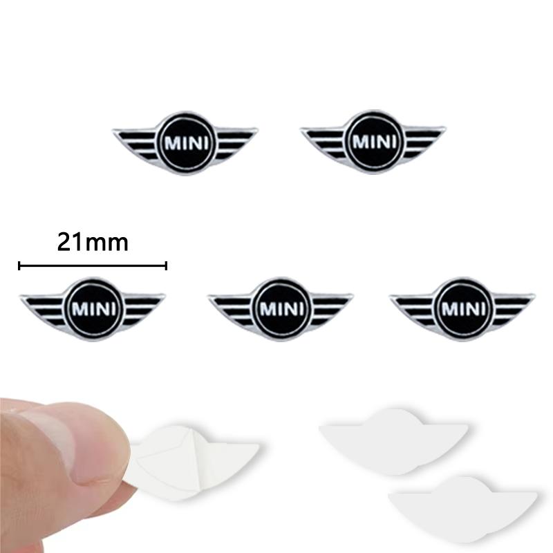 21mm Car Remote Key Sticker Aluminum Emblem Decal For BMW MINI Cooper One JCW Works Clubman R55 R56 F55 F56 R57 R58 R59 R60 R50