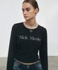 Nigaennikol Nicole Pintuck Ls Crop Top_Charcoal