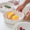 8" Pure White Bone China Deep Salad Bowl & Soup Plate