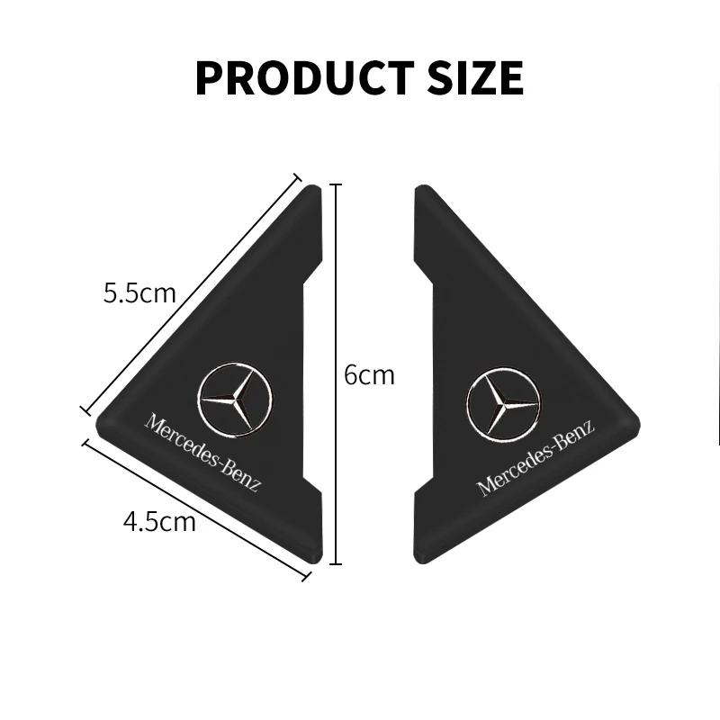 2Pcs Silicone Car Door Corner Cover Anti-Scratch Protection Stickers For Mercedes Benz W212 W213 W205 W177 W247 W176 X253 etc