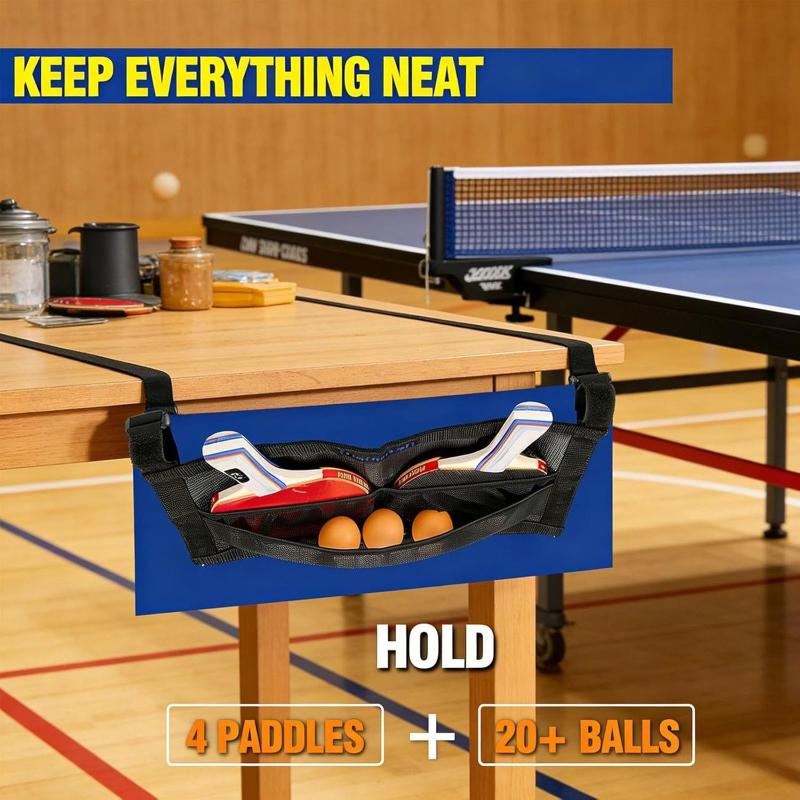 Netz Pingpongballhalter Große Tasche Kapazität Tischtennisball Organizer Wand- oder Untertisch-Aufbewahrung für Training Übung