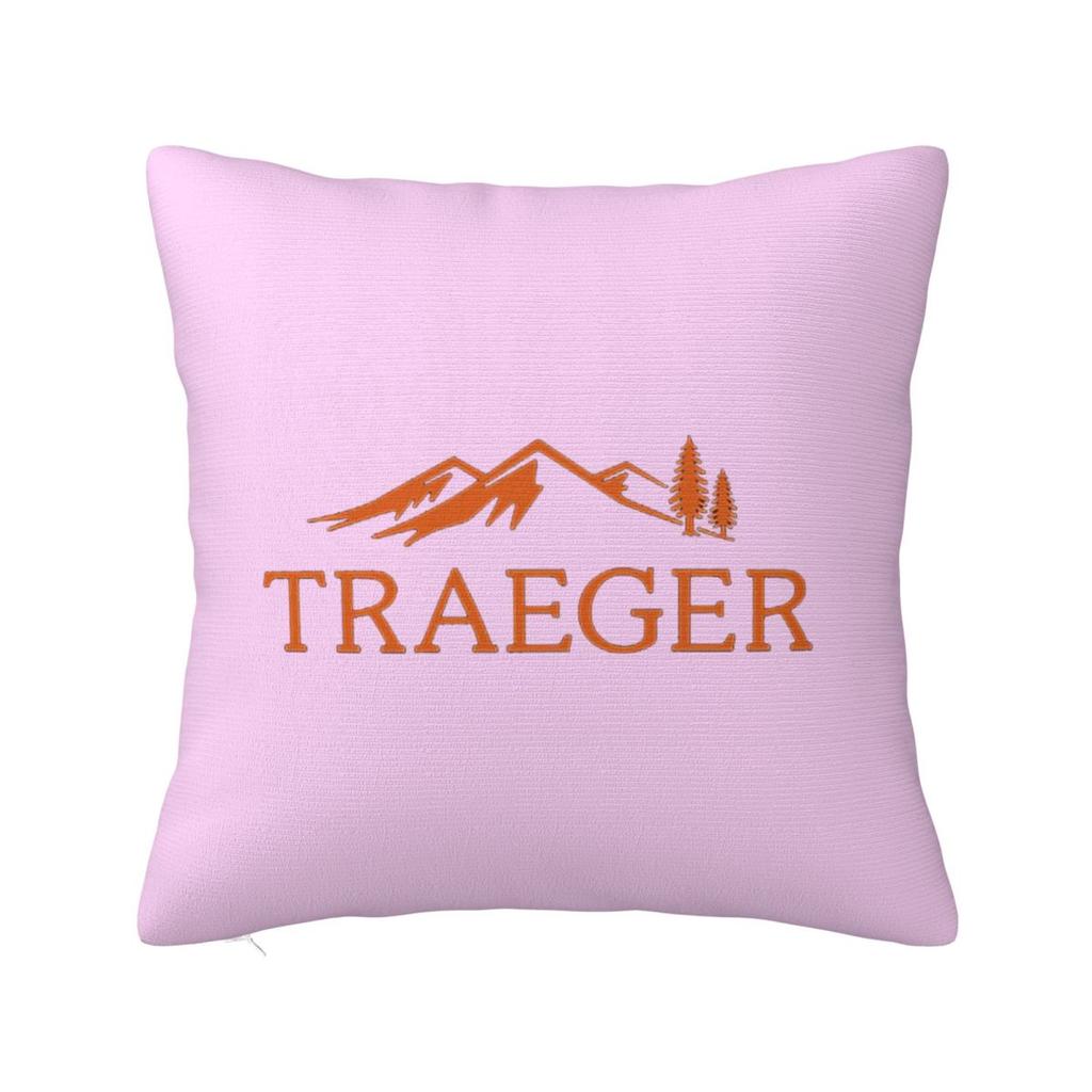 Traeger Pellet Grill Smoke BBQ Essential Square Pillowcase Cushion Cover Pillow Case Throw Pillow Cover for Home Bedroom Car