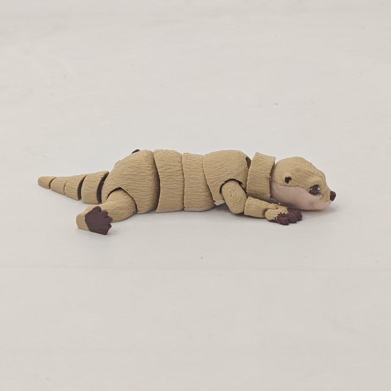 3D Printed Transformable Otter-Beaver Animal Toy Ornament