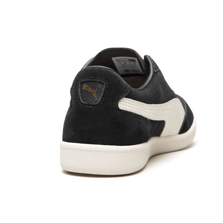 PUMA Liga Suede Perf Unisex Low Top Skate Shoes Black White 364932-01