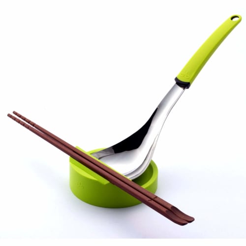 Suncraft Silikon-Kellenablage, Grün, Plauderndes Bistro, OB-116G