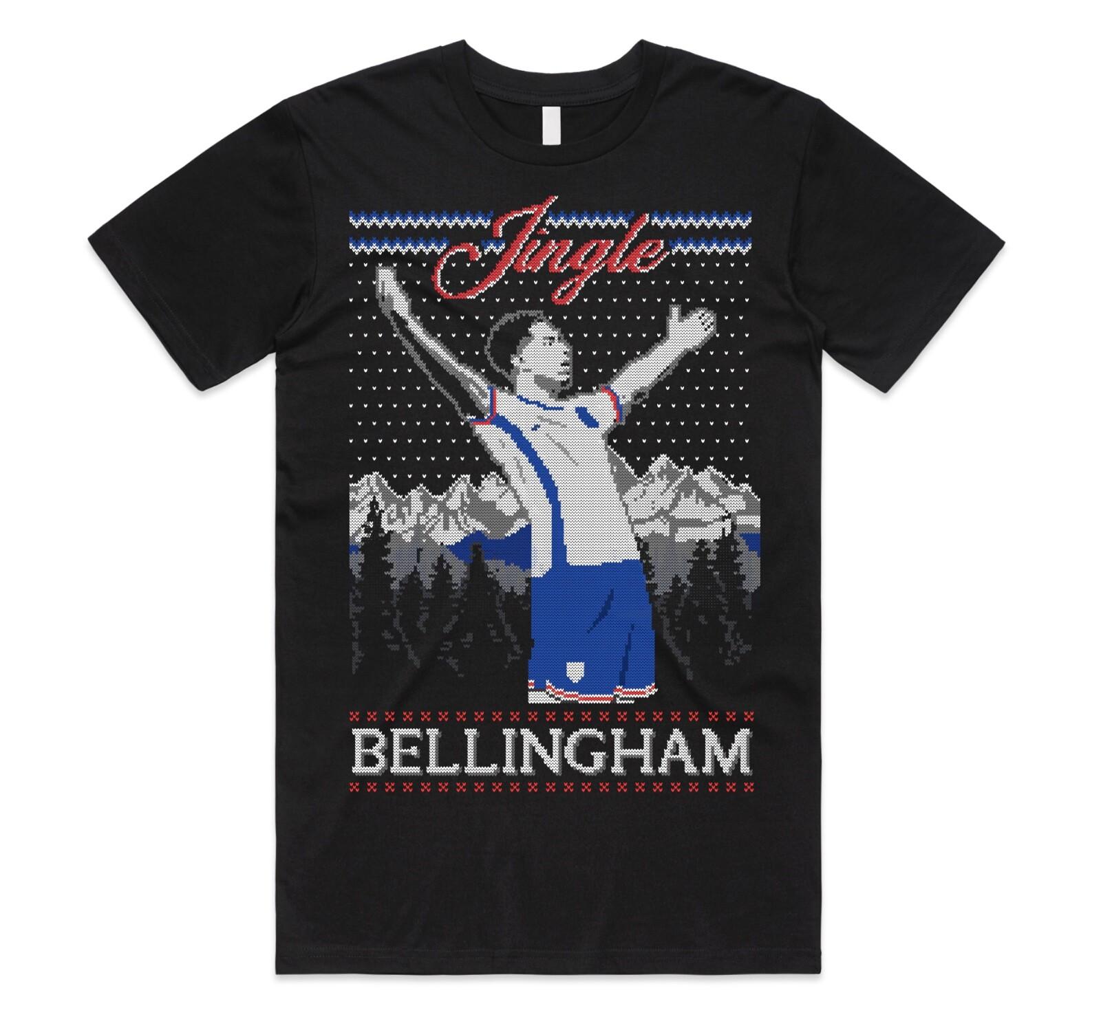 Jingle Bellingham Christmas T-shirt Xmas Adult s Football England Jude Bells M
