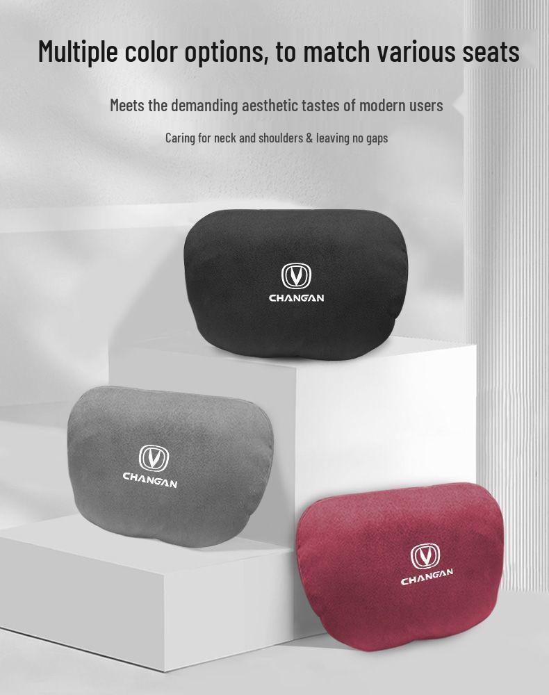 Changan CS55 Plus Premium 2nd Gen Headrest & Lumbar Support: Special Backrest Cushion & Pillow