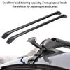   2x Aluminum Car Top Luggage Luggage Roof Rack     Carrier with 2 Buttons, Hvy Duty Roof Rack Compatible with Most Vehicles