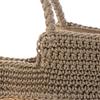 Mini Tote Bag with Contrasting Knit Pattern