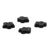 4PCS Petal Shaped Rubber Furniture Feet Mat NonSlip Risers Lifts Height Floor Protector