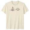 Segelboot Sonnenuntergang Segeln Reise Unisex T-Shirt Ozean Linienkunst