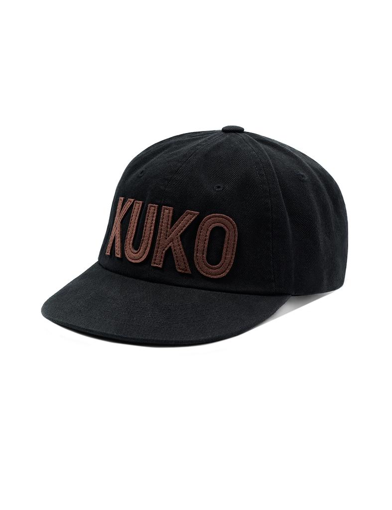 Kuko Logo 6-Panel Cap_Black Brown