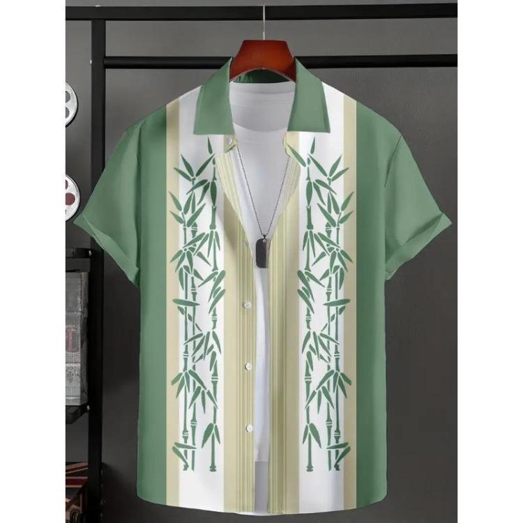 Sommer Lässiges Oversized Hawaiianhemd Knackig Einfach Revers Knopfleiste Oberteil Tägliche Coole Kleidung für Männer und Frauen