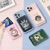 Cute Cat Cartoon Magnetic For Magsafe Card Holder For iPhone 17 16 15 Samsung Macsafe Magnetic Wallet Card Slots Phone Accessory