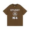 Pánské tričko s krátkým rukávem Volný střih Kulatý výstřih Potisk písmen Neformální Street Style Top pro páry