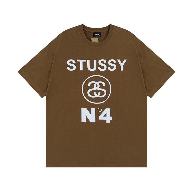 Pánské tričko s krátkým rukávem Volný střih Kulatý výstřih Potisk písmen Neformální Street Style Top pro páry