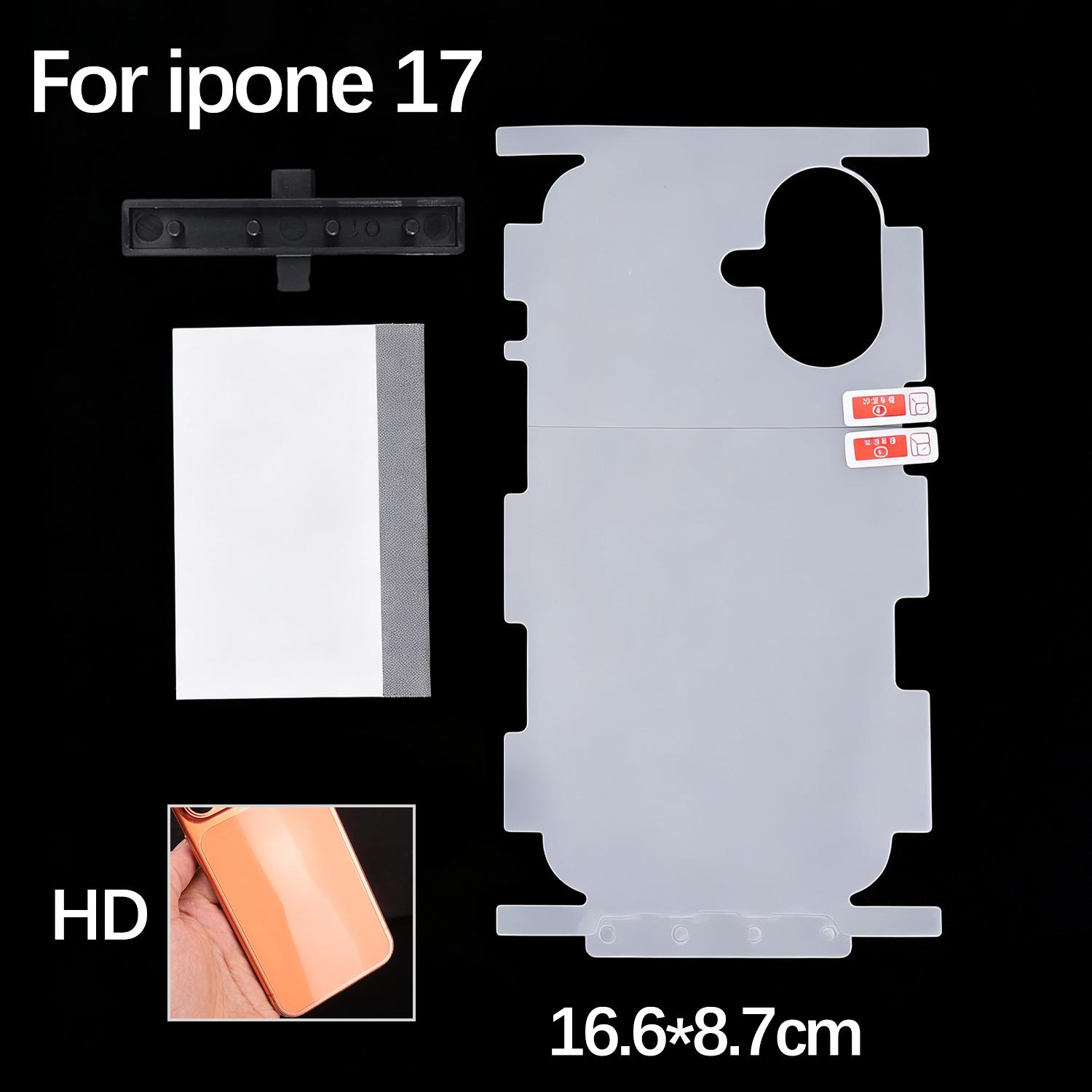 

Matte/HD Back Hydrogel Film Screen Protectors for IPhone 17 Air 17 Pro Max HD Anti-scratch Back Protective Films for 17 Pro Max 1Pc